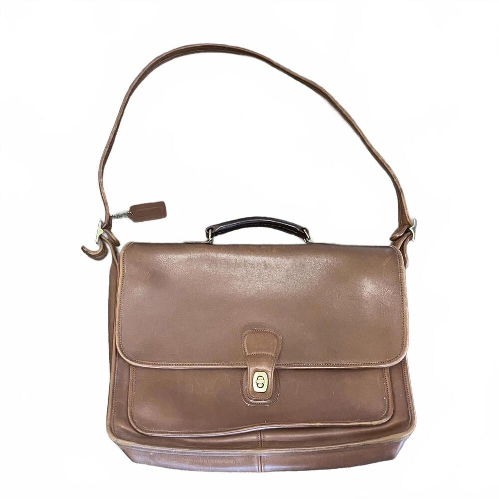 Coach Vintage Glovetanned Leather Classic Legacy Metropolitan Brown No E7H-5180